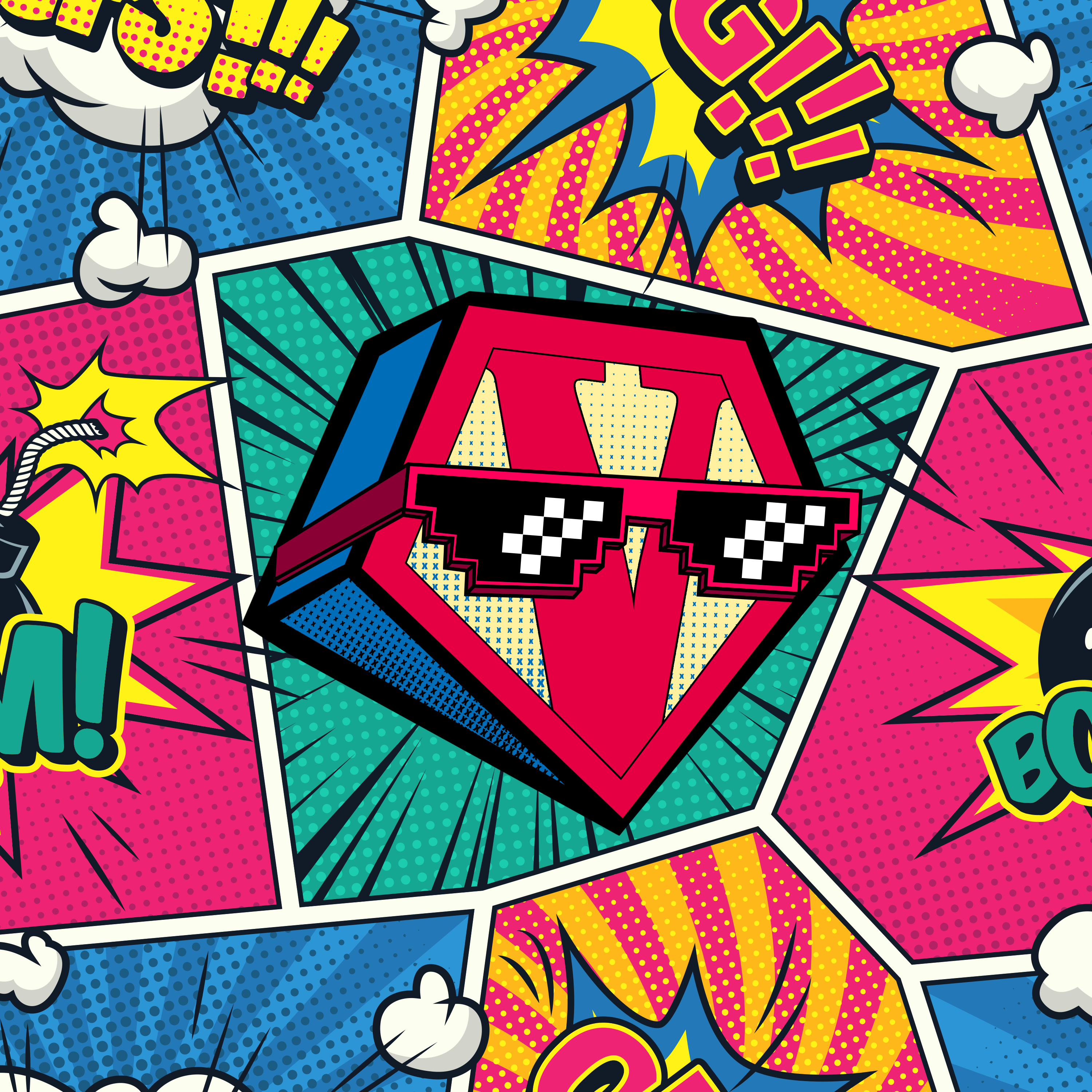 Verdari Diamondz NFT — pop art